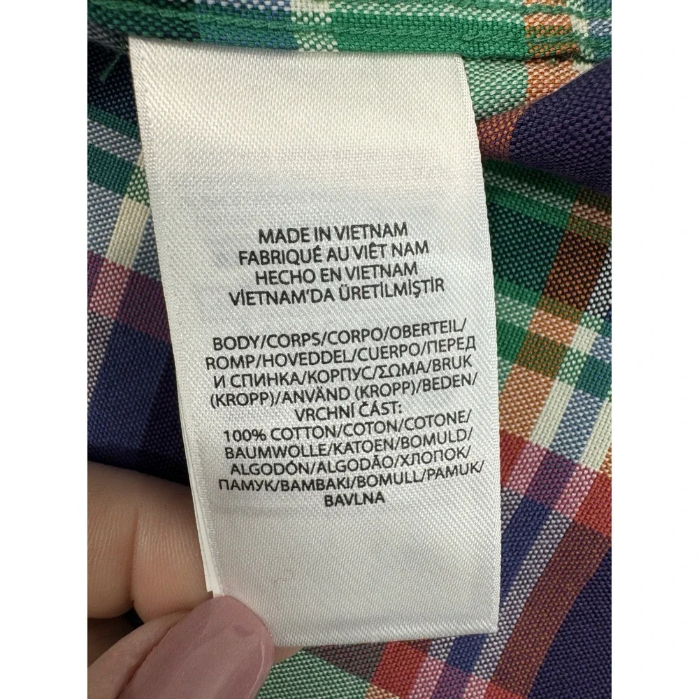New Polo Ralph Lauren Shirt L/S Button Down Plaid Oxford‎ Workshirt Men's 2XB